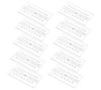 Toddmomy Set 10 Pezzi Vetri di Ricambio per Interruttore Manuale Allarme Antincendio, Copertura Infrangibile Resistente al Calore per Punti di Chiamata Manuale, Accessori Sicurezza per Uso