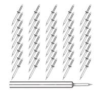 Toddmomy Set 100 Chiodi a Doppia Testa in Ferro senza Giunzioni per Battiscopa e Appendere Quadri su Cartongesso Kit Professionale 1 Manicotto Forniture per la Casa e Fai da Te