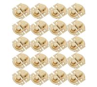 Toddmomy Set 24 Pezzi Chiusure a Scatto in Metallo Vintage con Viti Mini Chiavistelli a Gancio Retrò per Scatole di Legno Valigie e Progetti Fai da Te Serrature Decorative per