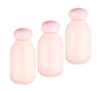 Toddmomy Set 3 Pezzi Bottiglie da Viaggio 100ml Trasparenti in Pe Ricaricabili per Shampoo e Cosmetici Accessori Viaggio Pratici e Resistenti