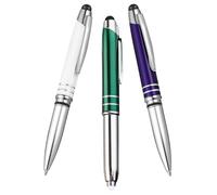 Toddmomy Set 3pezzi Penne Sfera Luce LED Metallo, Penna Luce per Scrivere Elegante e Sostituibile, per Festa Scuola Decor e Uso Quotidiano