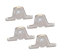Toddmomy Set 4 Rulli per Tende in Lega Cuscinetto Singolo Puleggia per Finestre e Porte Binario per Tende da Doccia Rotella Scorrevole Resistente Guida per Aste di Qualsiasi Colore