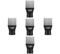 Toddmomy Set 5pezzi Beccuccio Phon Nero in Plastico per Asciugacapelli, Accessorio Professionale per Ridurre Crespo e Aumentare la Brillantezza dei Chioma