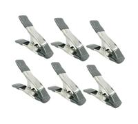 Toddmomy Set 6 Morsetti a Molla per Fondale da 4 Pollici Clip per Video e Mussola in Ferro Ispessito Cuscinetto Antiscivolo Adatti per Fotografia Modellismo e Falegnameria