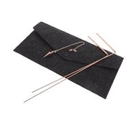 Toddmomy Set Bacchette da Rabdomante in Ottone con Pendolo e Borsa in Feltro Kit Portatile per Caccia AI Fantasmi Esplorazione Acqua e Rilevamento Tesori Strumenti di Divinazione