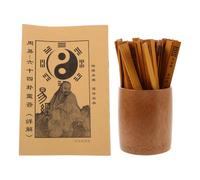 Toddmomy Set Bastoncini Sacri della Fortuna in bambù 64 Esagrammi con Bastoncini Tradizionali per Divinazione Cinese, Oggetti Didattici per Meditazione e Forniture per Divinazione Mistica,
