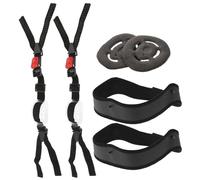 Toddmomy Set da 2 Kit Protezione Casco Antinfortunistica Sottogola in Gomma e Fascia Sudore in Nailon per Assemblaggio Auto e Produzione Industriale