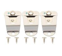 Toddmomy Set da 3 supporti per microfono radio - Supporto per microfono CB in metallo Supporto per radio per auto - Compatibile con GM300 GM950 GM3688 GM3188 Argento