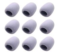 Toddmomy Set da 9 Coperture Protettive per Microfono in Eva, Filtro Antirumore e Antivento, per Microfoni in Ktv e Dance Ball, Sostituzione per Cuscinetti Persi o Rotti