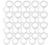 Toddmomy Set di 17 Ganci a S Bianchi in Abs, Design Multifunzionale Robusto, per Cucina e Scrivanie, senza Necessità di Forare, per Organizzare Abiti e Accessori