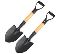 Toddmomy Set di 2 Pale da Giardinaggio in Acciaio Nero Bordo Affilato e Maggiore Durata, per Sessioni di Giardinaggio e Letti di Semina Stretti