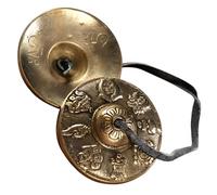 Toddmomy Set Di Strumenti a Percussione Per Adulti Piatti a Dita in Ottone Suono Melodioso e Motivio Di Buona Fortuna, Per Meditazione e Yoga