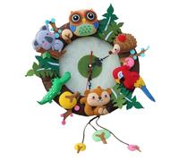 Toddmomy Set Materiali Fai da Te per Orologio a Pendolo in Stoffa Non Tessuta Kit Accessori Creativo per Decorazioni Festa e Attività Manuali Regalo Educativo per Genitori e Figli