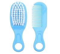 Toddmomy Set Spazzola e Pettine per Ragazzo Ragazza Design Denti Circolari e Materiali Pp e Tpe, per Massaggio Delicato e Cura dei Chioma Blu per Ragazzo Ragazza