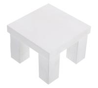 Toddmomy Sgabello in Legno Quadrato Mini Supporto Portatile Compatto per Fotografia Ragazzo Ragazza Accessorio Rustico per Set Fotografico