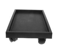 Toddmomy Sottovaso per Piante con Ruote Vassoio in Vetro Temperato Supporto Rettangolare per Vasi da Interno Base con Rotelle per Piante Piatto per Fioriera Che Previene Perdite d Acqua
