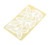 Toddmomy Stencil in Metallo per Model Scene e Miniature Templates, Foglie e Piante, Scala 1/35, Oro, per Paesaggi in Miniatura e Scene Modello