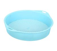 Toddmomy Strumento dello Schermo del Suolo Paesaggio setaccio da Giardino a Maglia fine setacci e enigmi da Giardino setaccio per Terreno Multiuso vaschetta setacciatrice Multiuso ABS Blu