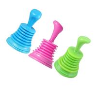 Toddmomy Sturalavandino da Cucina in Pvc 3 Pezzi Ventose, Stantuffo per Wc e Risolutore Pratico di Intasamenti per Bagno e Ufficio, Attrezzo per Pulizia Scarichi Resistente Colore Casuale