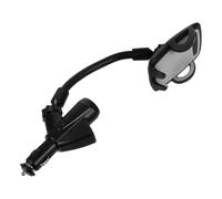 Toddmomy Supporto Auto con Doppio USB e Adattatore Accendisigari e Antigraffio per Smartphone da Ricarica Veloce Materiali Abs e Resistenti