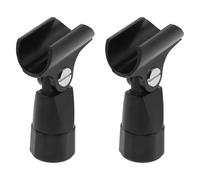 Toddmomy Supporto Microfono Clip Regolabile Morsetto a C e Adattatore Filettato 3/8", Set 2 Pezzi, per Microfoni da 20-25 Mm, Compatibile Mixer e Telecamere, per Registrazioni e Streaming