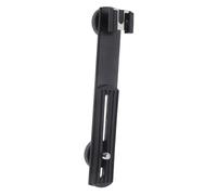 Toddmomy Supporto per Microfono e Porta Microfono e Staffa per Flash in Lega di Alluminio e Ferro Nero Connessione Luce di Riempimento per Video Conference e Video Call