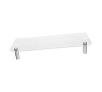 Toddmomy Supporto per Monitor da Tavolo Organizer Multi-Funzione in Acrilico e Acciaio Inox Base Antiscivolo per Ufficio per Scrivania e Laptop