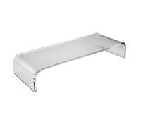 Toddmomy Supporto per Monitor in Acrilico Trasparente 40x20x10 Cm, Supporto Elevatore da Scrivania per Computer, Organizer Ufficio per Postura Ergonomica e Visione Confortevole