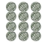 Toddmomy Supporto per Palline di Erba Artificiale da 15cm in Plastica Verde, 12 Pezzi, Riutilizzabile e Facile da Montare per Decorazioni Matrimonio e Giardino Esterno