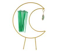 Toddmomy Supporto per Piante Rampicanti per Esterni Forma a Mezzaluna Supporto per Piante per Orto Giardino con Pendente Resistente Vento e Pioggia Colore Casuale Stile Casuale