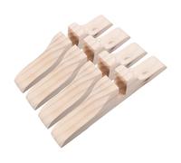 Toddmomy Supporto per Room Divider per Organizzare Spazi Open Space 4 Pezzi in Legno Beige, Base Stabile e Creare Privacy Funzione Antiribaltamento per Divisori per Ambienti