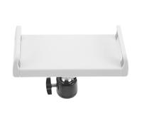 Toddmomy Supporto per tablet per asta microfonica da 4,6'' a 10'' | Supporto per tablet per asta microfonica con morsetto regolabile | Staffa a clip per e telefono (bianco)