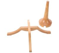 Toddmomy Supporto per Tromba in Legno a Quattro Gambe Portatile Stabile | Legno Kaki, Struttura Smontabile Leggera, per Lezioni Musicali e Pratica Domestica, Design Moderno Elegante