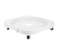 Toddmomy Supporto Stabile per Bombola di Propano Ruote Girevoli e Freno, Base Antiscivolo in Plastica, Carrello Mobile per Piante in Vaso e Bombole da Esterno