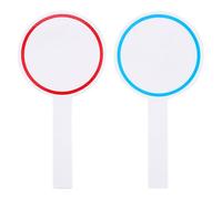 Toddmomy Tabellone Segnapunti in Schiuma 2 Pezzi Lavagna Bianca Cancellabile a Secco Portatile Palette per Votazioni Giuria 10x20 Cm per Eventi Sportivi Ufficio Scuola