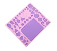 Toddmomy Tavola per Quilling Geometrica in Plastica, Modello per Carte | Misure Multiple, Guide per Forme Geometriche, Uso Semplice senza Strumenti, Bordi Lisci in EVA