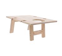 Toddmomy Tavolo da Vino Pieghevole Legno per Esterni Tavolo da Picnic Portatile per Spiaggia Camping