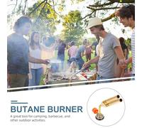 Toddmomy Torcia Gas Butano Doppia Fiamma per Saldatura e Bbq Bruciatore Compatto e Potente per Campeggio e Cucina Design Ergonomico e Antintasamento Uso Professionale e Domestico