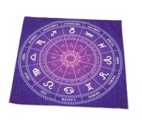 Toddmomy Tovaglia per Tarocchi e Astrologia 49x49 Cm in Poliestere Leggero e Resistente, Accessorio Multifunzionale per Lettura Tarocchi e Altari Wiccan, Decorazione Casa e Giochi Divinatori