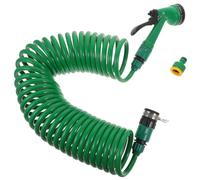 Toddmomy Tubo da Giardino Retrattile 10 M Attacco, Tubo per Irrigazione Estensibile Resistente per Pulizia Auto, Innaffiatura Fiori e Giardinaggio Esterno Colore Casuale Stile Casuale