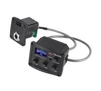 Toddmomy Ukelele Pickup Piezo con Equalizzatore Bande e Tuner LCD Sintonizzazione Digitale per Ukulele Chitarra Acustica e Folk Facile da Usare e Leggere