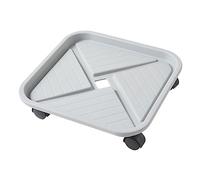 Toddmomy Vassoio di plastica Addensato sottovaso Quadrato fioriere all'aperto in Movimento Piazza fioriera da Esterno Vassoio dell'Acqua per fioriera Base a per Vaso di Fiori Grigio