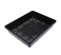 Toddmomy Vassoio Germogliatori Rettangolare 37x30 Cm, Set 2 Pezzi per Coltivazione Domestica e Terrazzi, Plastica Resistente Fori Piccoli per Radicazione Rapida e Buona Ventilazione