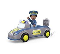 Toddys by siku 0148, Tom Trusty, Auto della polizia in 3 parti con luci e suoni, Componibile, Figura mobile inclusa, Motore a frizione di alta qualità, Blu/grigio, A partire da 12 mesi