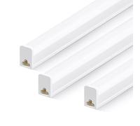 TODEHI 3pcs Lampada LED antiumidità 30CM, tubo LED T5 5W 500LM 6500K, lampada antiumidità da soffitto per officina, garage, cantina, officina, stanza umida, bagno, ufficio, magazzino