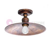 TODI Plafoniera a soffitto d.29 Rustica Ottone Anticato