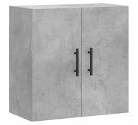 Todiikf Armadio da parete grigio cemento, 60 x 31 x 60 cm, in legno | Armadio sospeso compatto in grigio cemento per soggiorno e corridoio, offre molto spazio e protegge il pavimento prezioso.