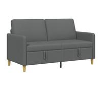 Todiikf Divano a 2 posti con vano portaoggetti, grigio scuro, 152 x 78 x 87 | Divano compatto a 2 posti con vano portaoggetti integrato per soggiorno e camera degli ospiti. I rivestimenti sfoderabili