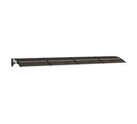 Todiikf Tettoia per porta di casa, 350 x 75 cm, in policarbonato, con robusti supporti in ABS e listelli in alluminio, protezione antipioggia per porta di casa, finestre e ingresso