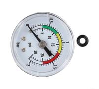 Todikaper Misuratore di pressione a doppia scala 0-100 PSI per sistemi